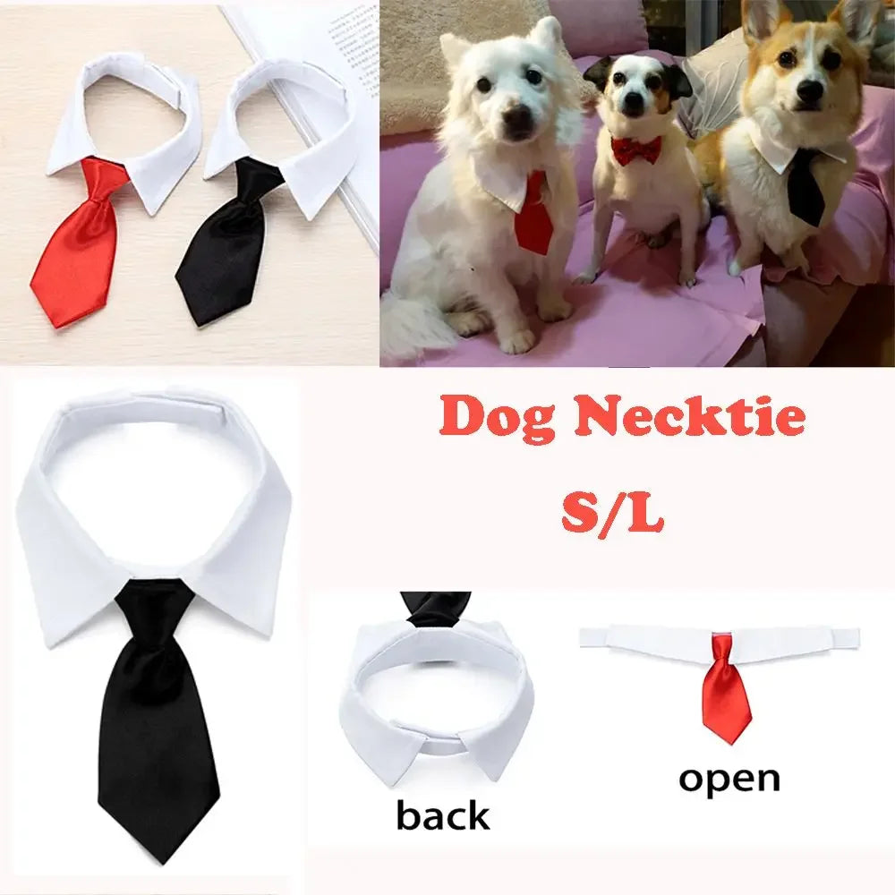 Pet Dog Cat Formal Necktie Tuxedo