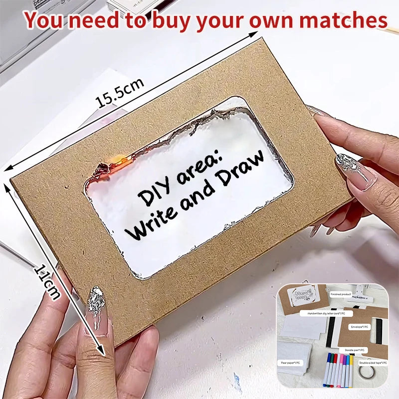 Flame Burning Greeting Card