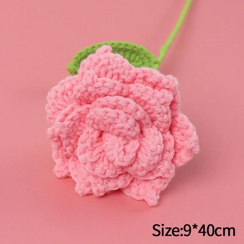 1pc Tulip Crochet Flowers Artificial
