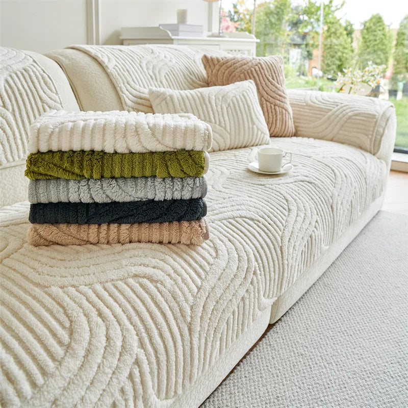 Shu Cotton Velvet Jacquard Sofa Cushion Winter