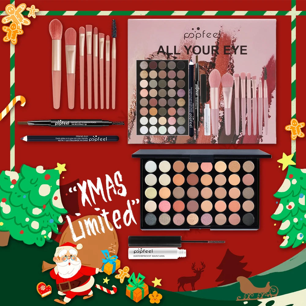POPFEEL Complete Christmas Makeup Set