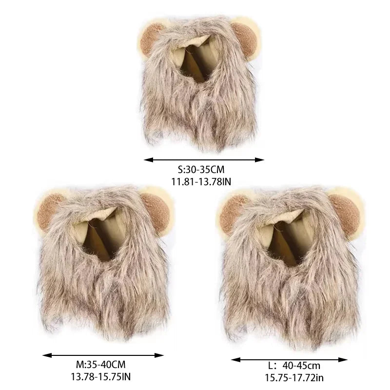 Pet Hairpiece Humorous Lion