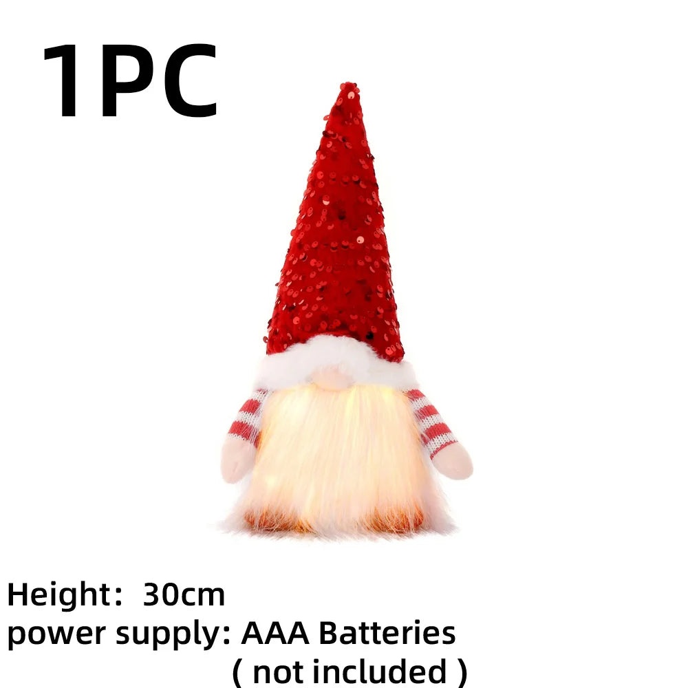 Retractable Santa Snowman doll