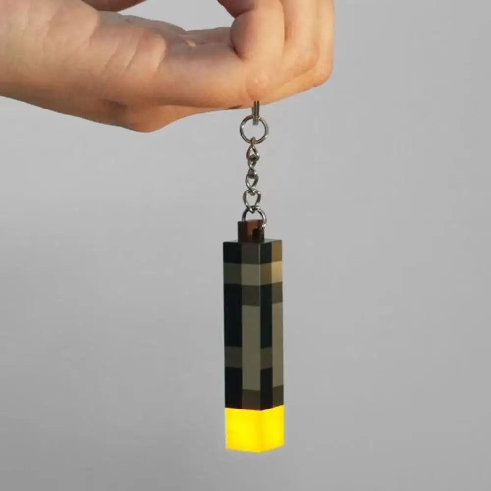 Mini LED Pixel-style Flashlight Keychain