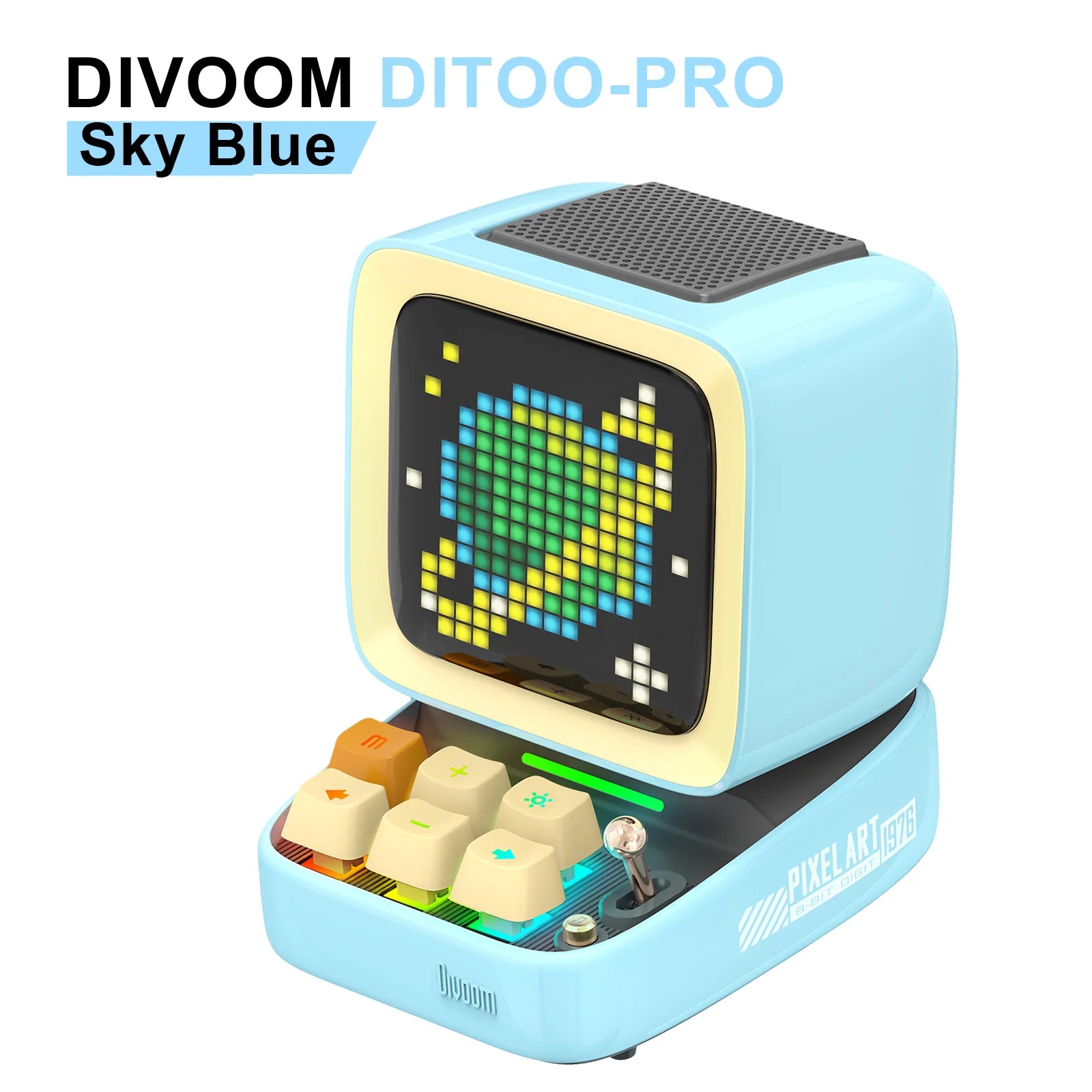 Divoom Retro Pixel Art Bluetooth Portable Speaker Alarm Clock
