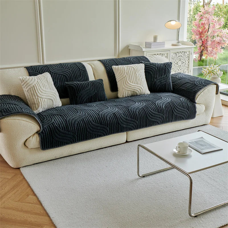 Shu Cotton Velvet Jacquard Sofa Cushion Winter