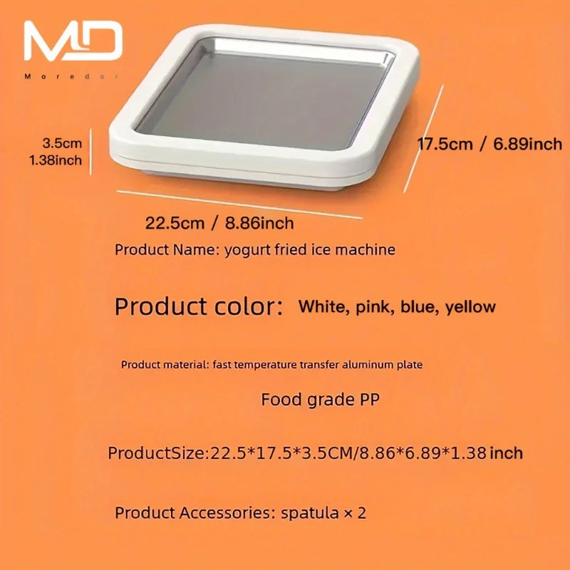 Mini Ice Cream Roll Maker Stainless Steel