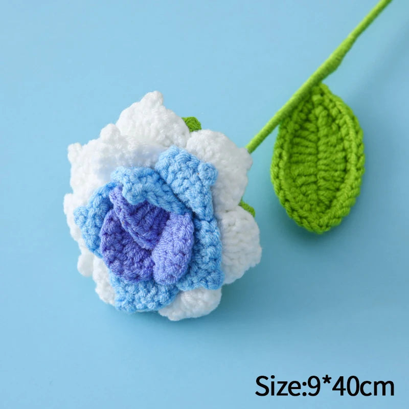 1pc Tulip Crochet Flowers Artificial