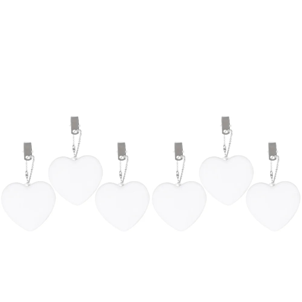 6-1PCS Purse Heart LED keychain