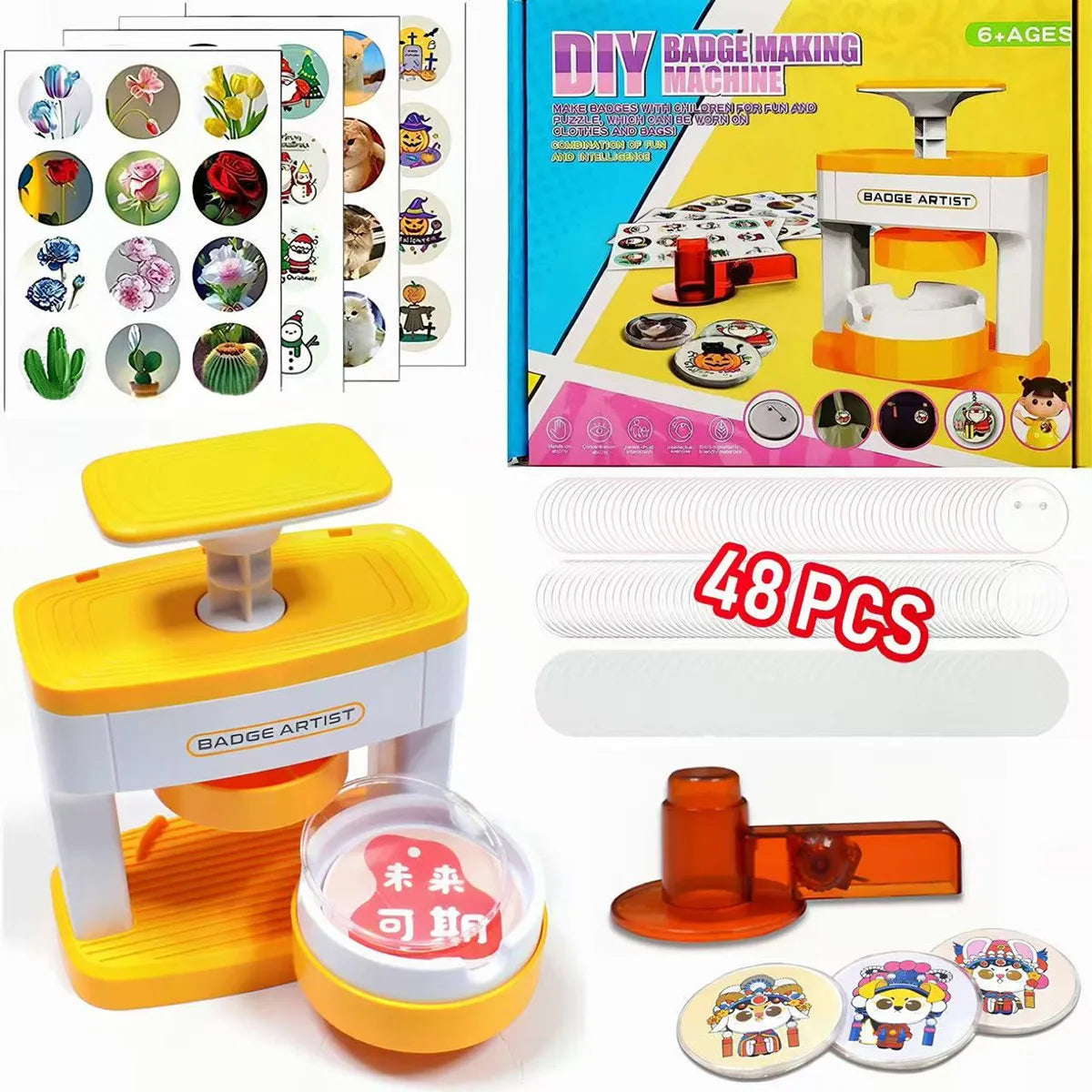 Kid Gift Badge Button Maker Machine Set