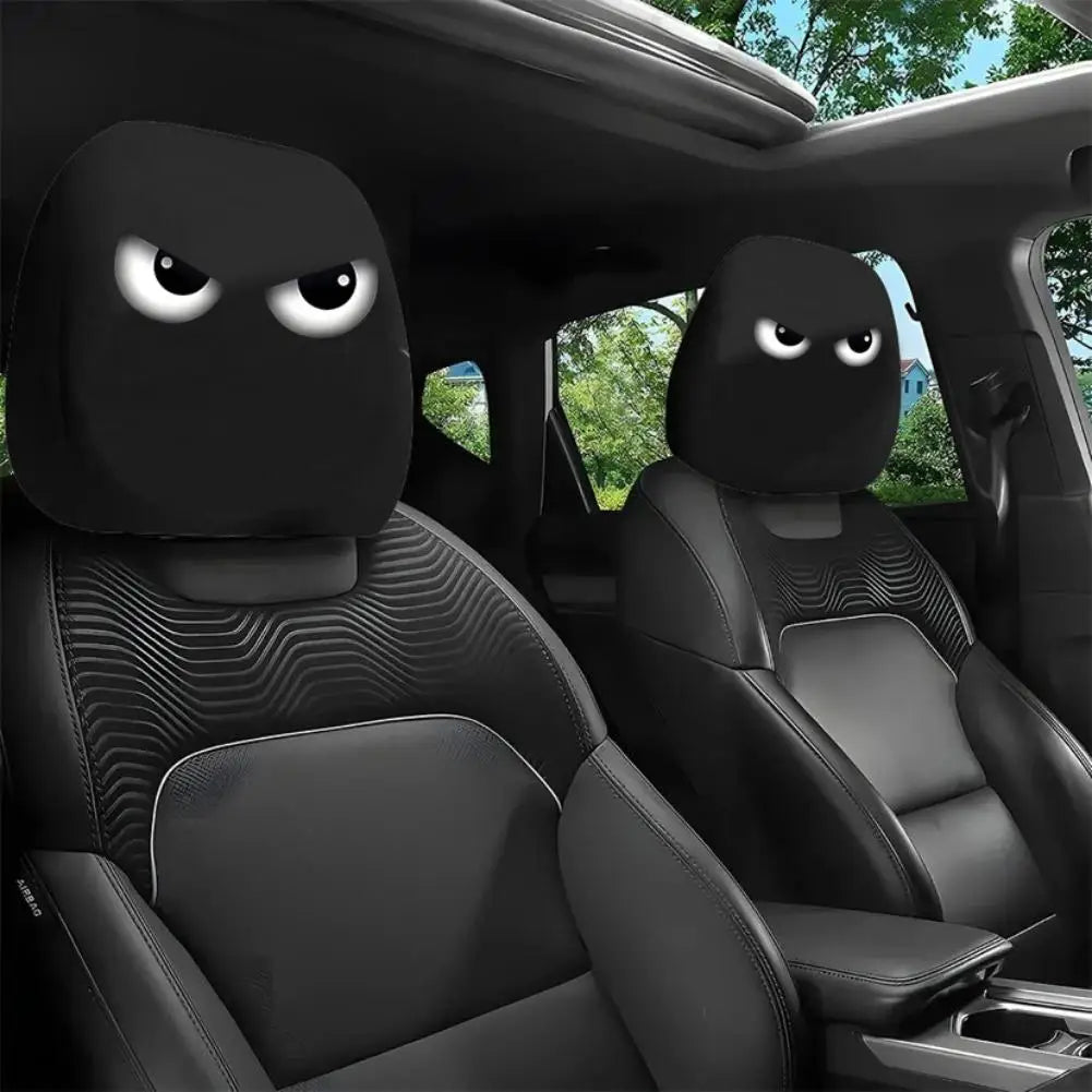 2pc Funny Car Headrest Cover