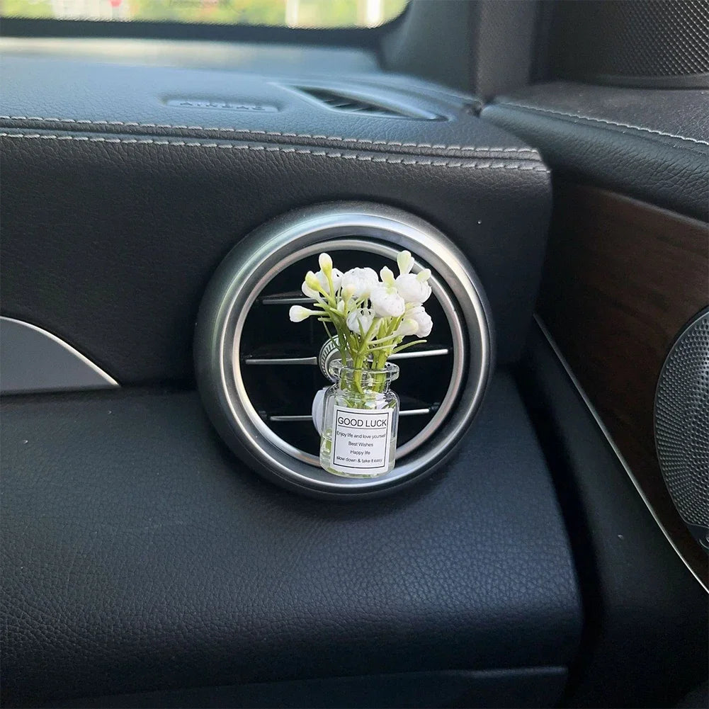 Car Center Console Air Outlet Simulated Flower Clips