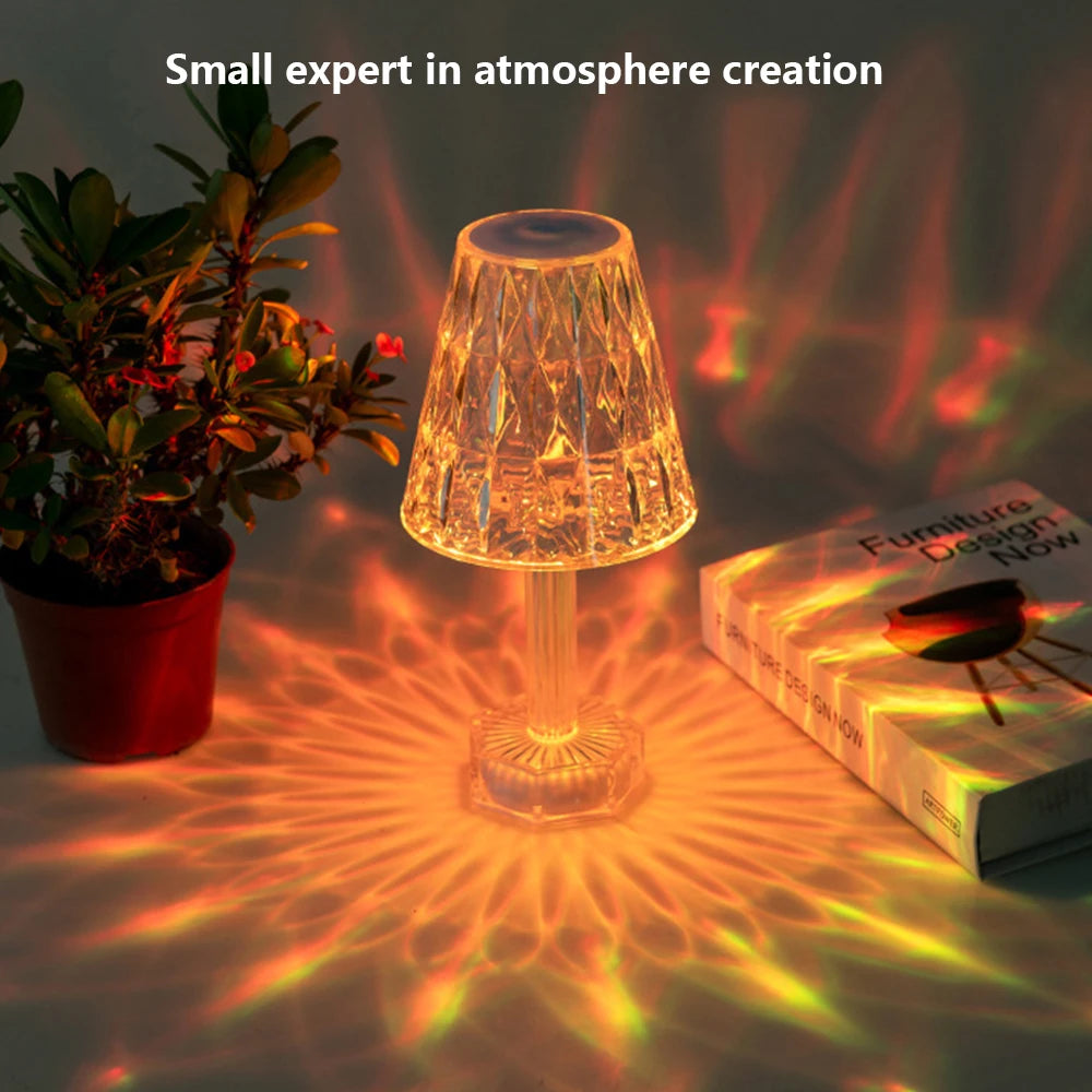 Diamond Crystal Projection Night Lights