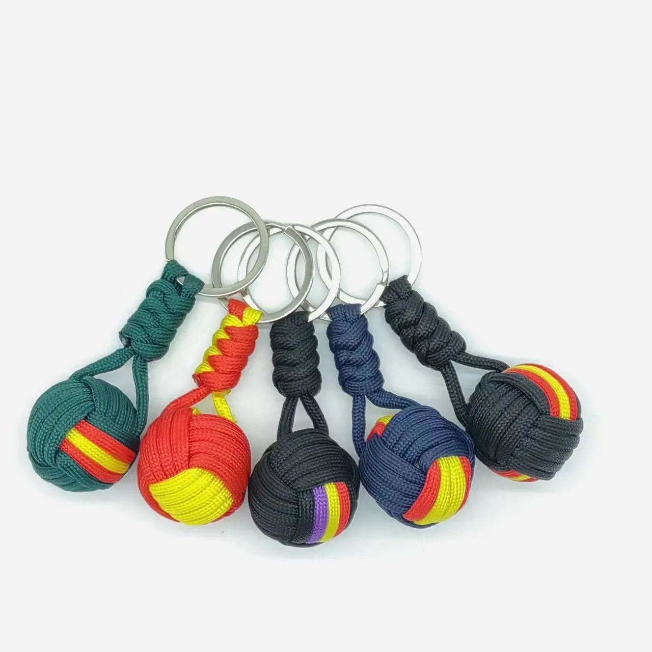 Military Woven Rope Ball Keychain
