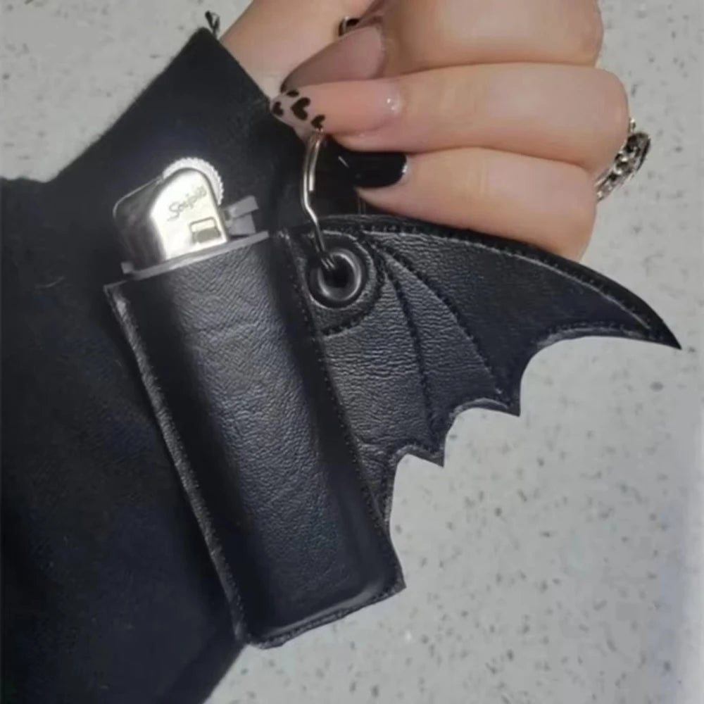 Hallowmas Bat Lip Balm Holder Keychain