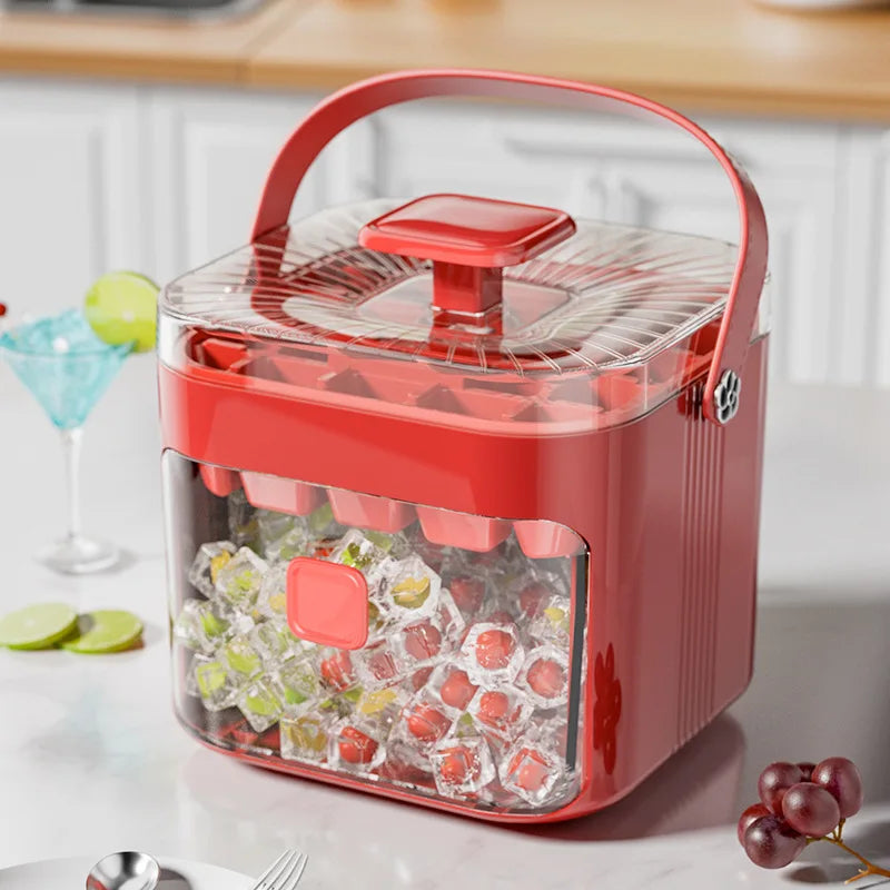 Press Ice Cube Tray Large Capacity Ice Ball Maker Home Use mini Portable food grade