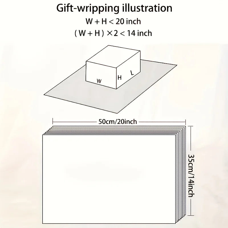 60 Sheets Red & Golden Snowflake Gift Wrapping Paper