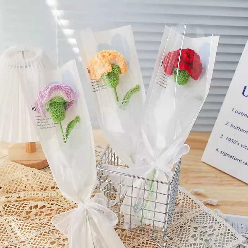 1pc Tulip Crochet Flowers Artificial