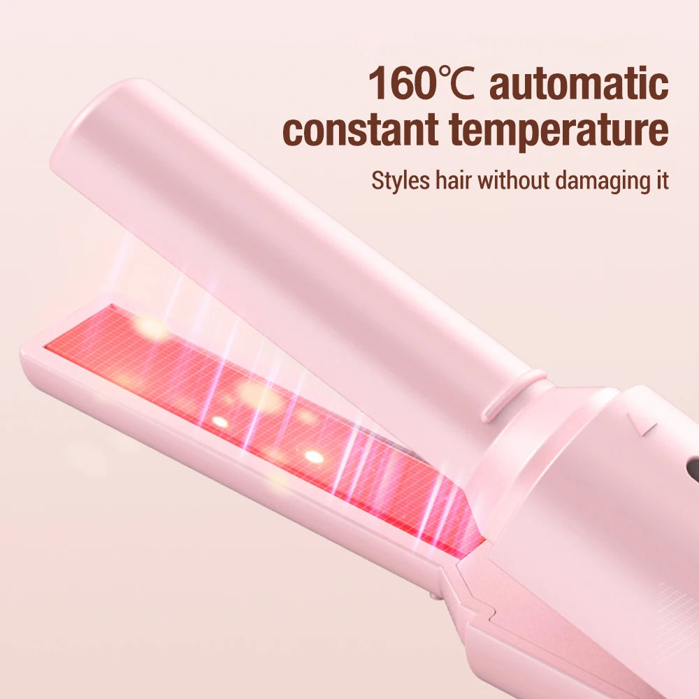 Portable Hair Straightener Mini Curling Iron Women