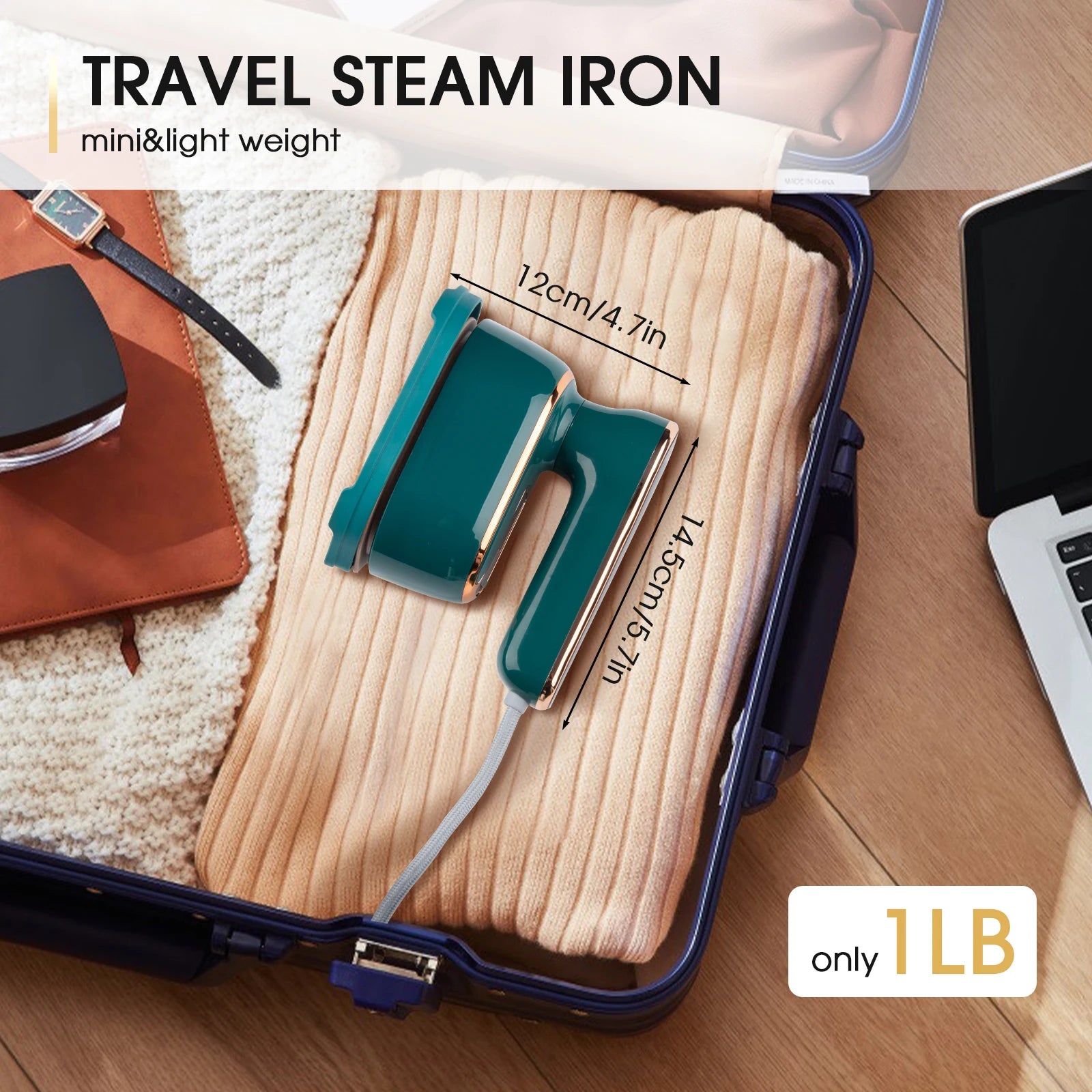 Handheld ironing machine (with steam brush)