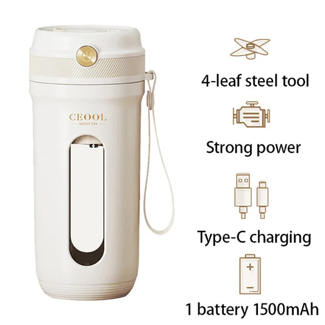 Mini Portable Electric Juicer Blender