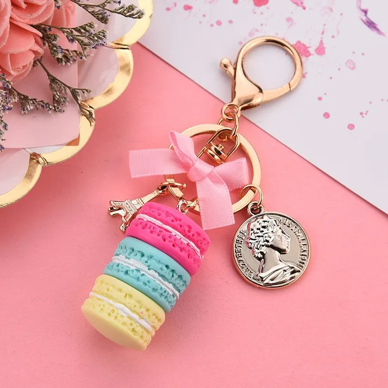 Macaron Cake Tower Keychain
