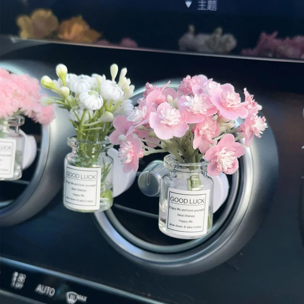 Car Center Console Air Outlet Simulated Flower Clips