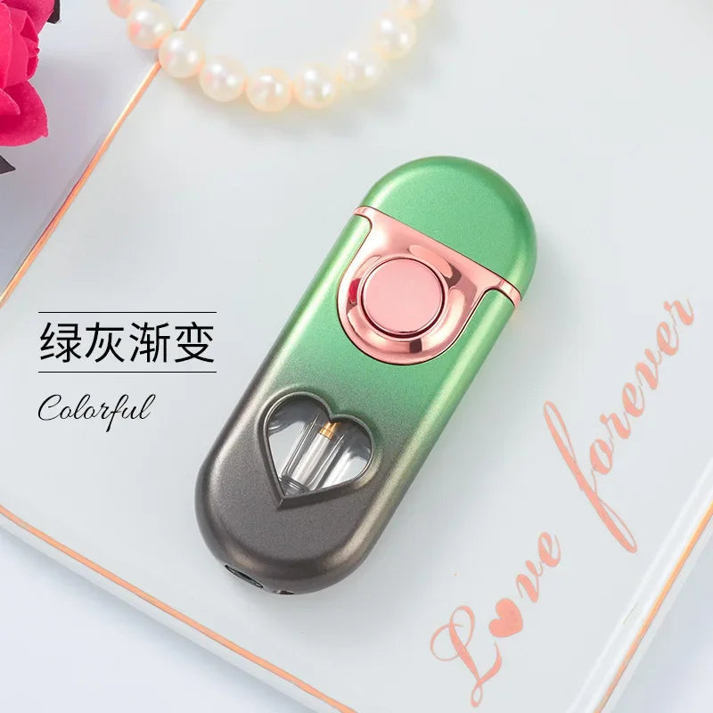 Metal Love Double Flame Gas Lighter