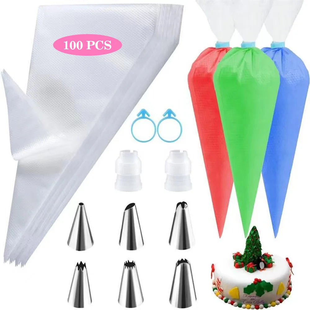 Silicone Piping Bags and Tips Set Cake