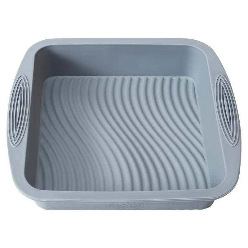 Gray Silicone Cake Pan High Temperature Resistant