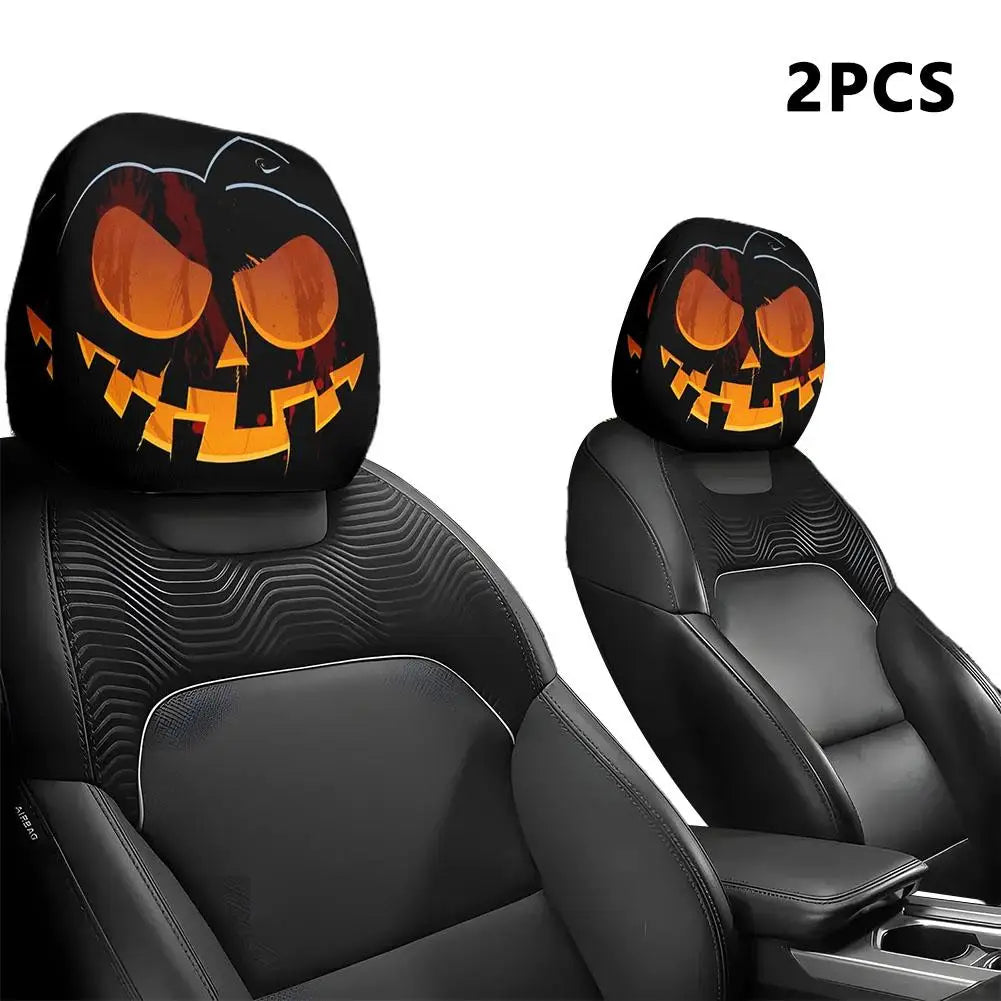 2pc Funny Car Headrest Cover