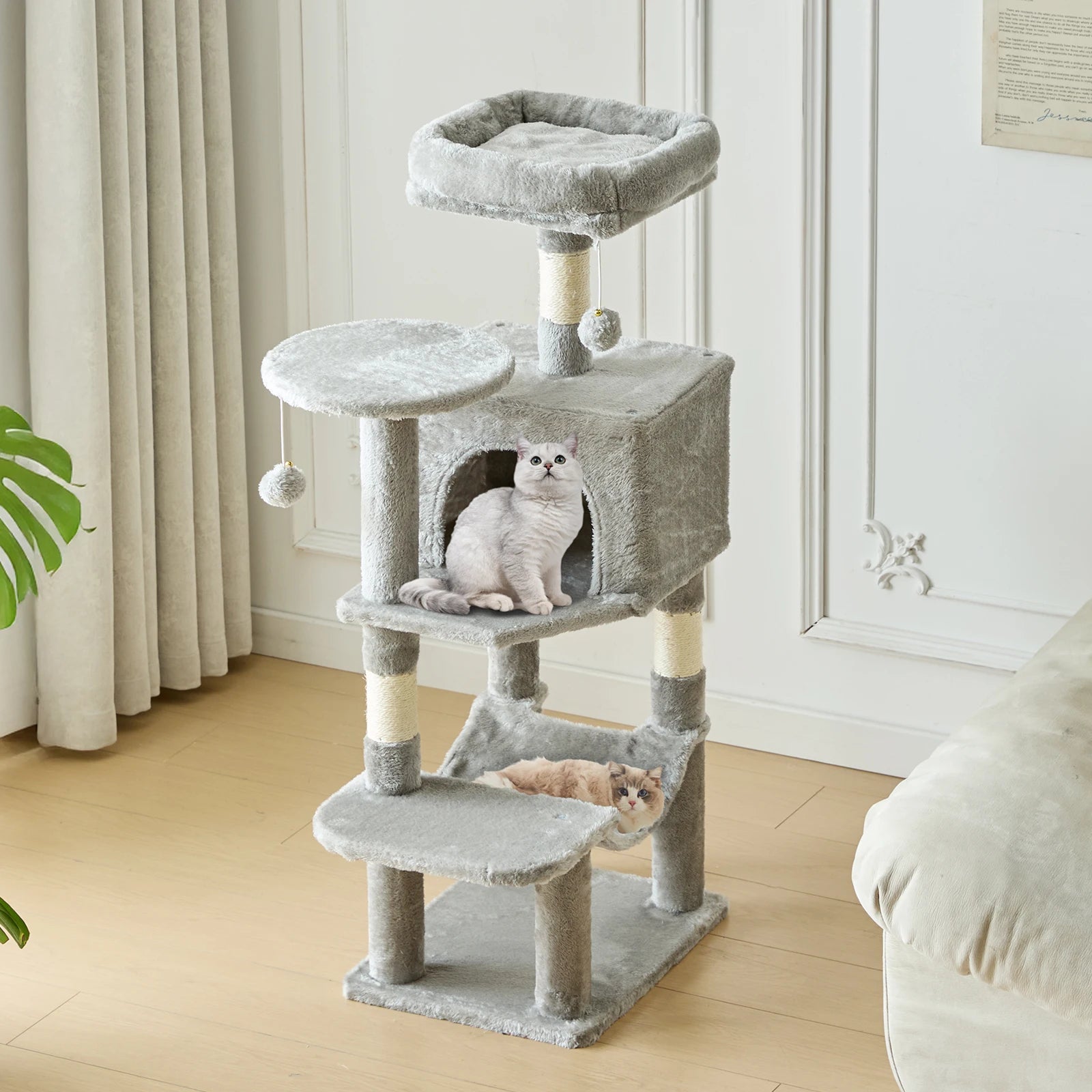 Tall Multi-Cat Climbing Cat Tree