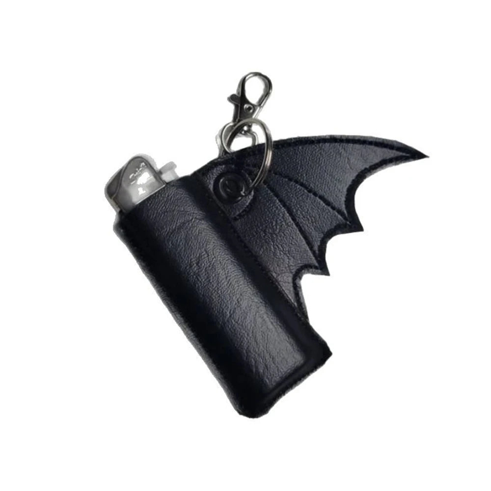 Hallowmas Bat Lip Balm Holder Keychain
