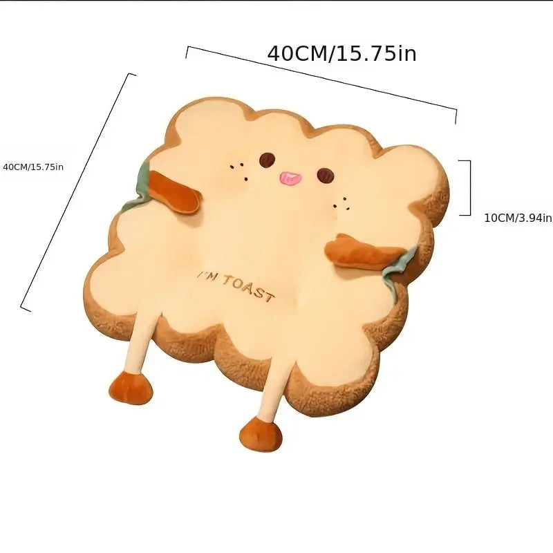 Simulation Bread Toast Cushion
