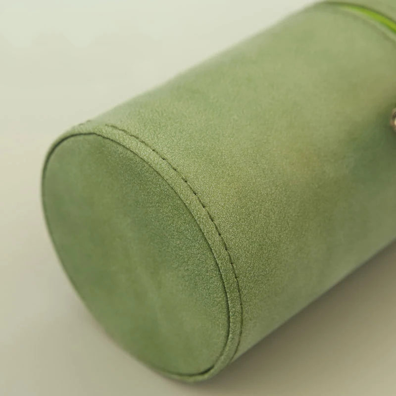 PU Leather Makeup Brush Bucket