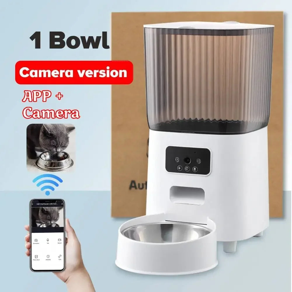 5L Automatic Feeder Cats WiFi with Camera HD