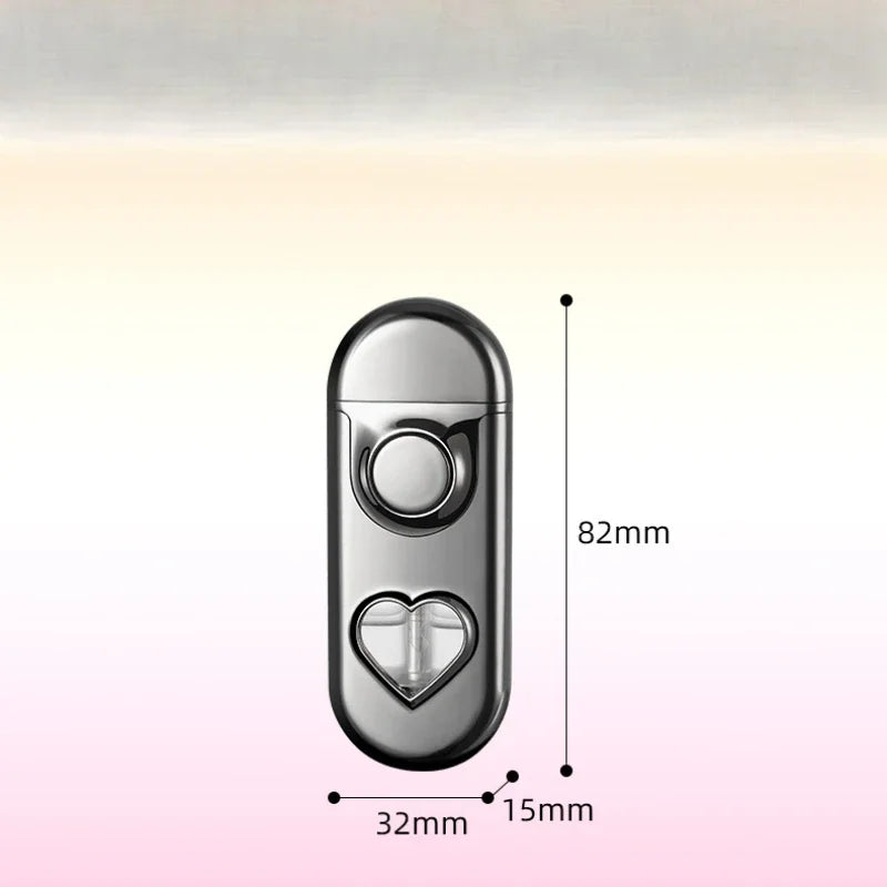 Metal Love Double Flame Gas Lighter