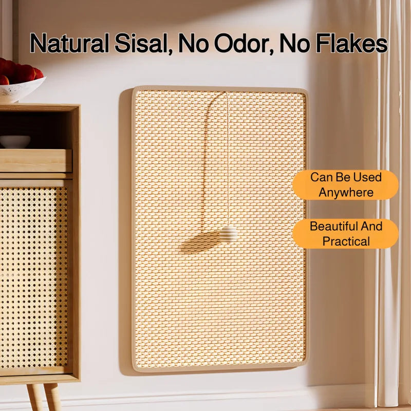 Cat Sisal Mat Furniture Wall