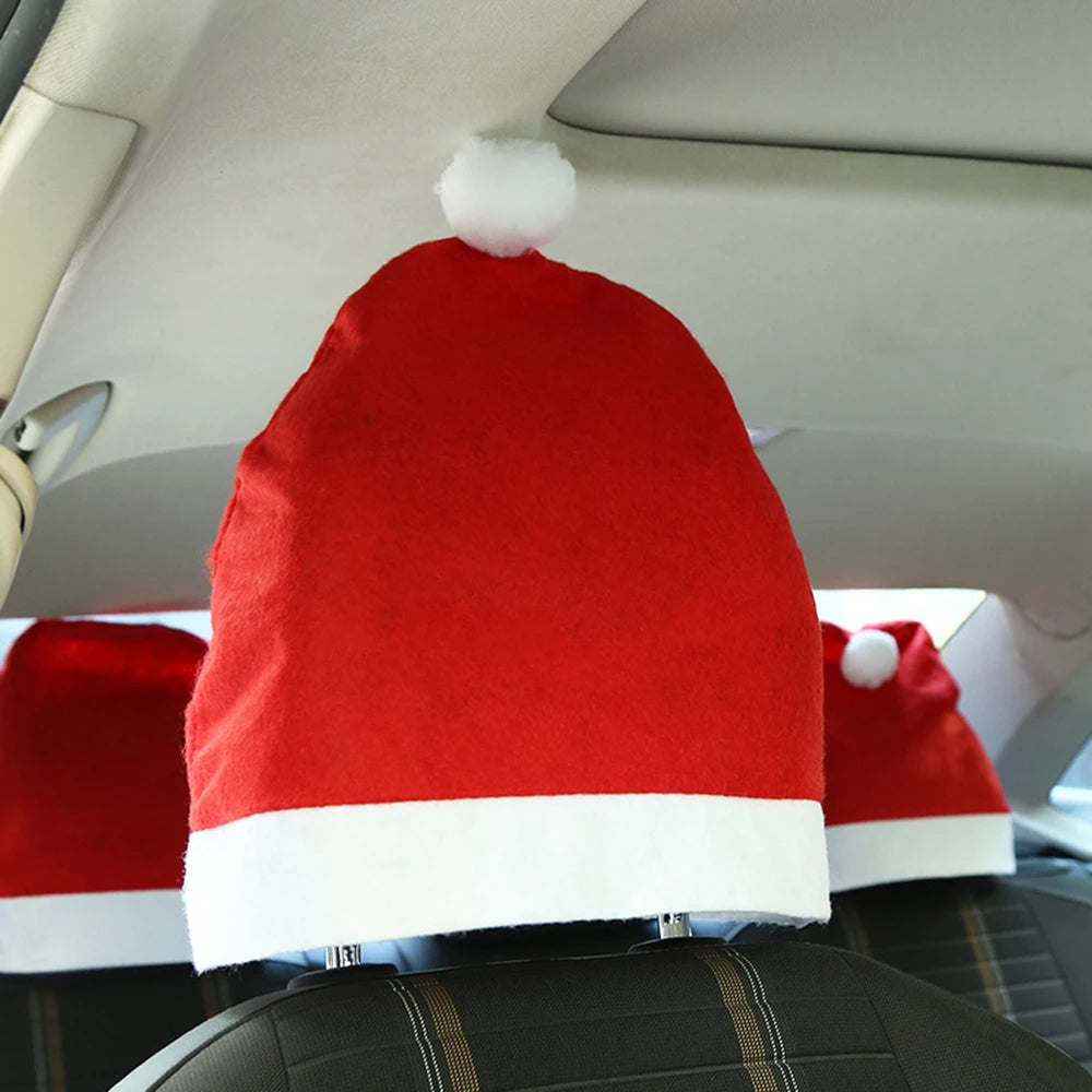 2/4Pcs Car Chair Cover Christmas