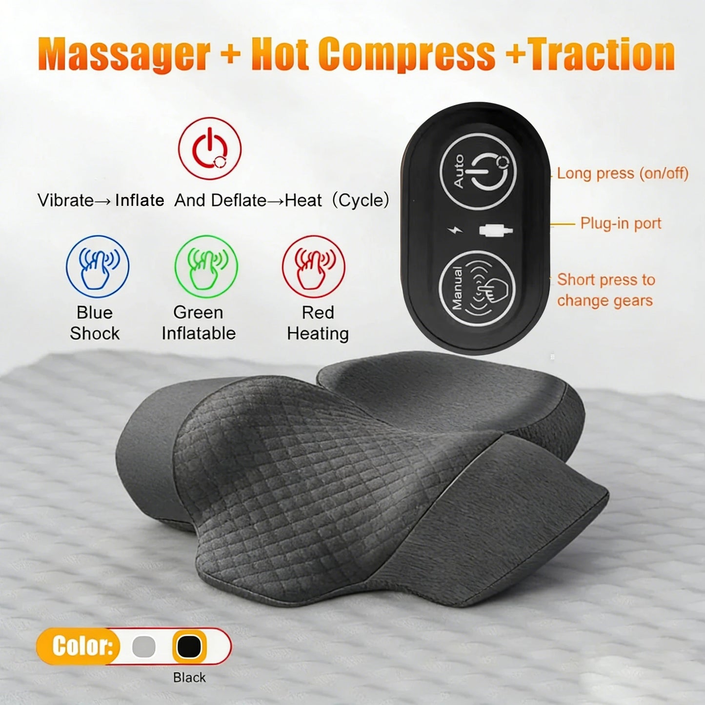 Electric Neck Massager Pillow Cervical