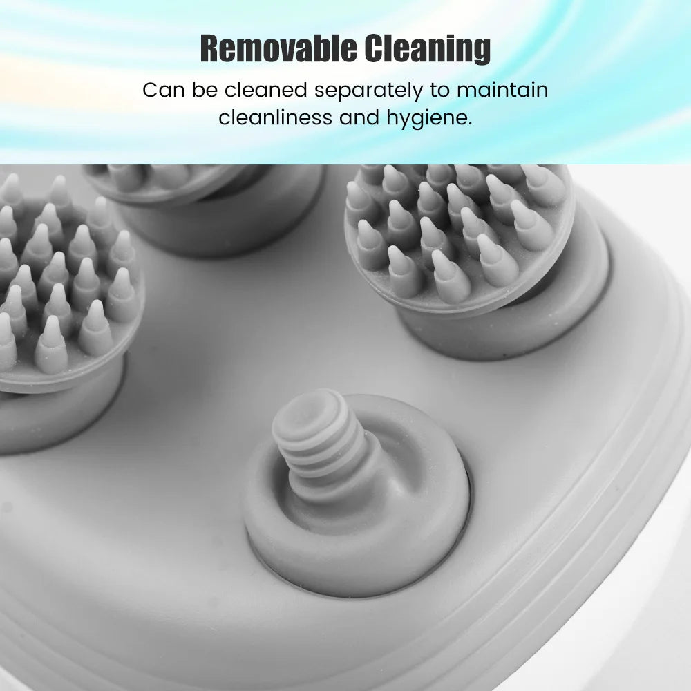 Electric Head Scalp Massager with 4 Kneading Massage