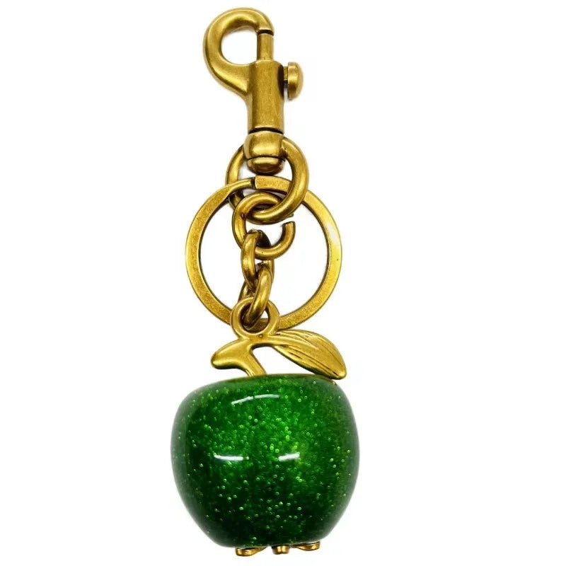 Trendy Red Cherry Keychain