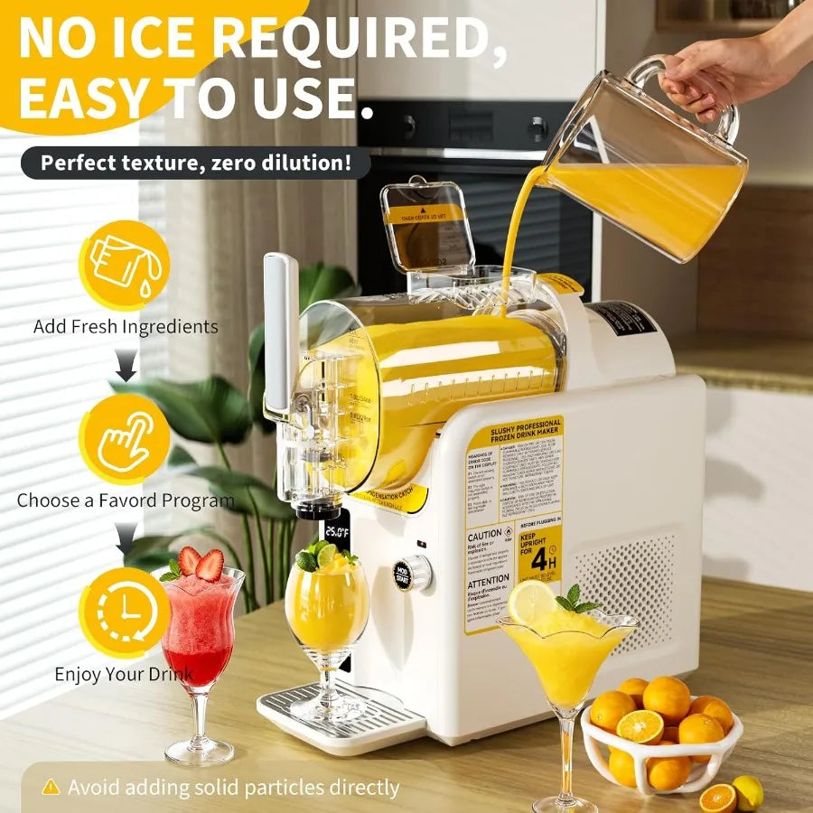 2 IN1 Ice Cream Maker Slushie Machine for Home