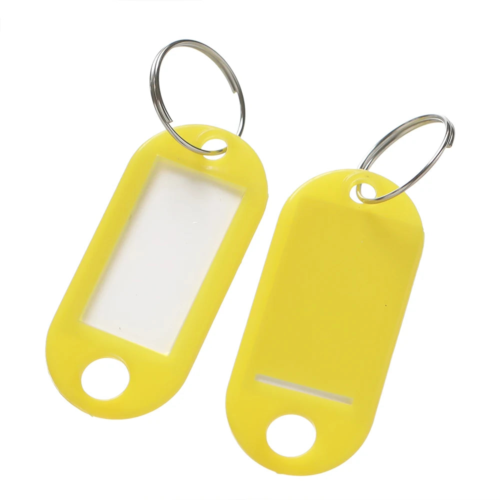 10/50Pcs Colors Plastic Key Tags