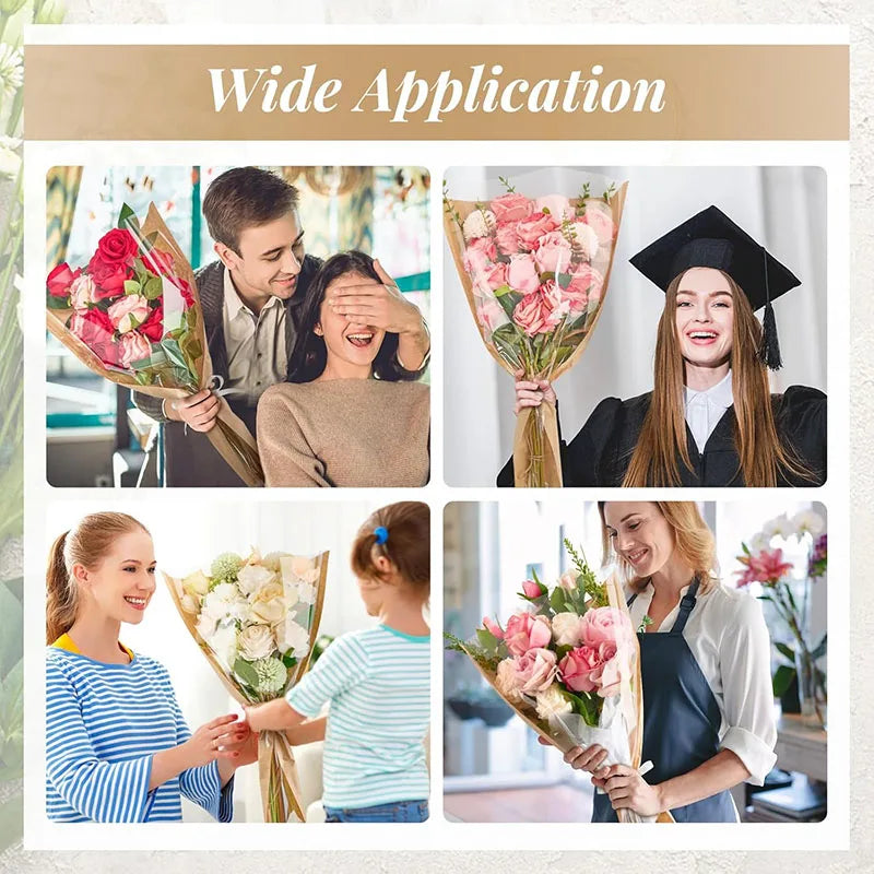 50pcs Flower Bouquet Bag