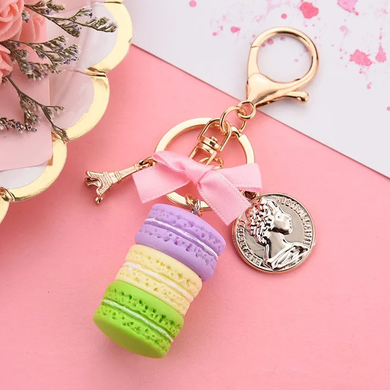 Macaron Cake Tower Keychain