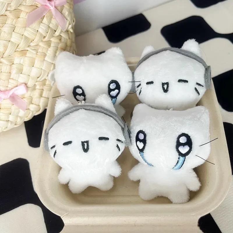 1-20PCS Cute Headphones Kitten keychain