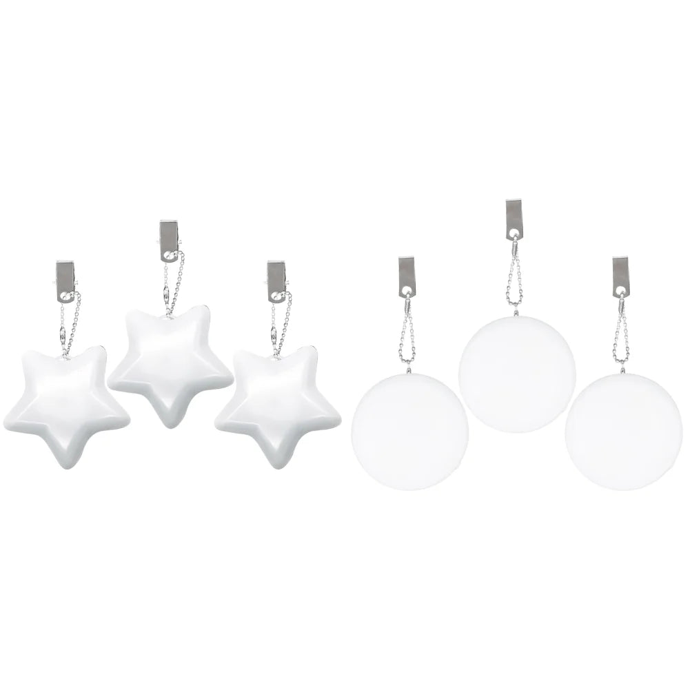 6-1PCS Purse Heart LED keychain