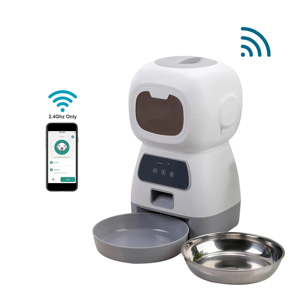 3.5L Automatic Pet Feeder For Cats WiFi Smart