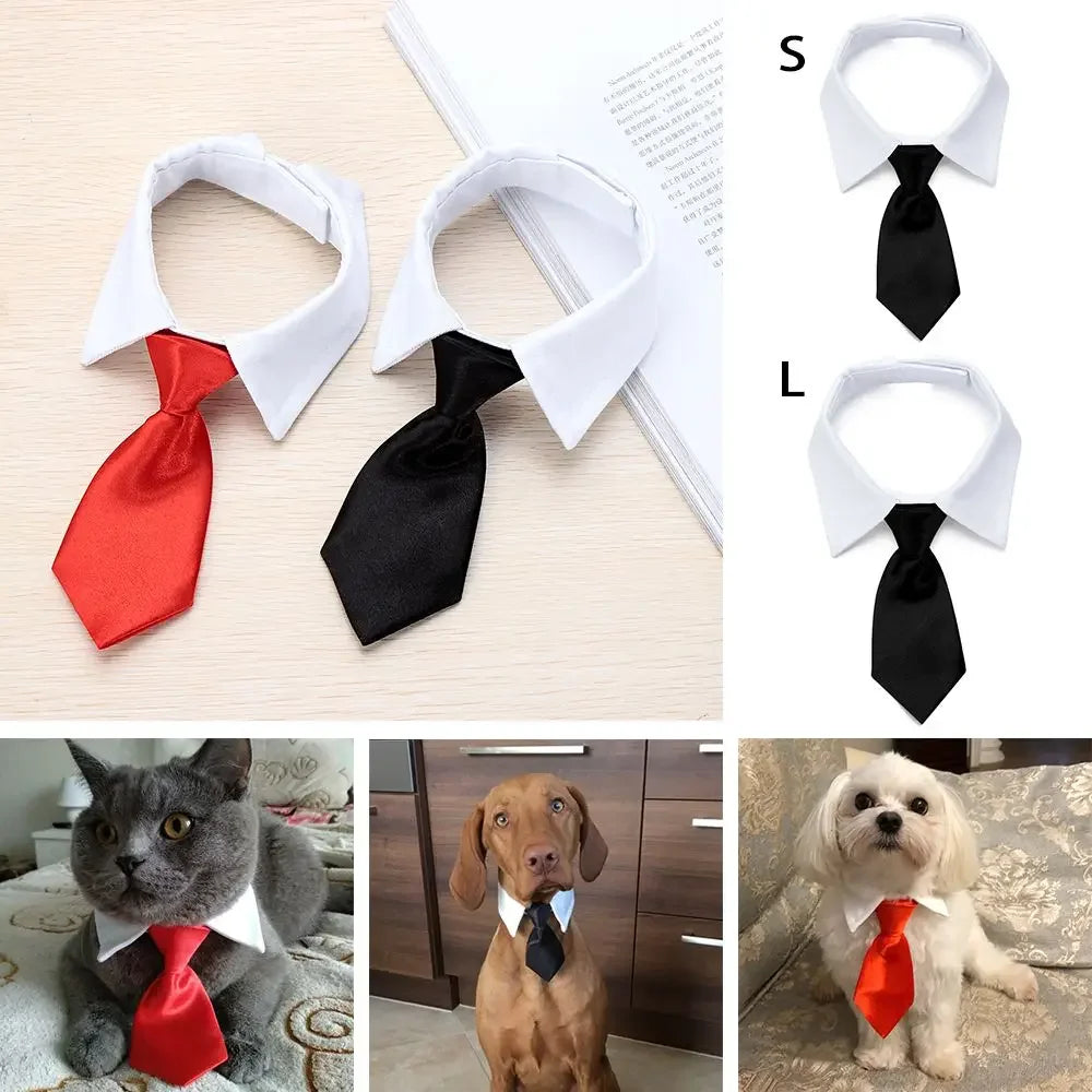 Pet Dog Cat Formal Necktie Tuxedo